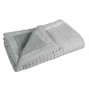 BAMBOO BLEND WAFFLE BLANKET WITH SHERPA - KING
