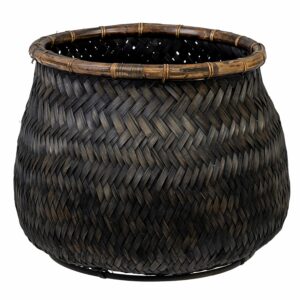bamboo woven basket for storage or plants